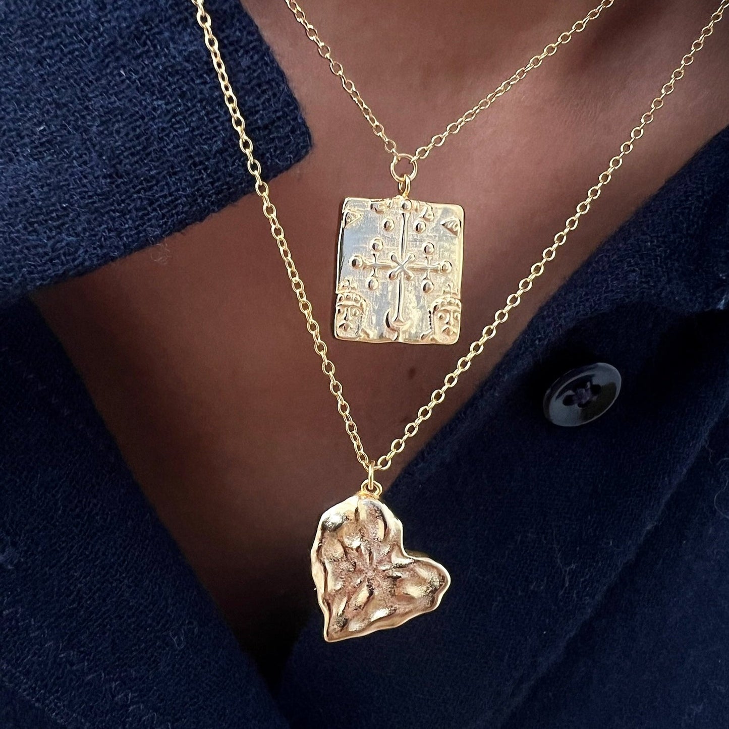 COLLAR CROIX ORO