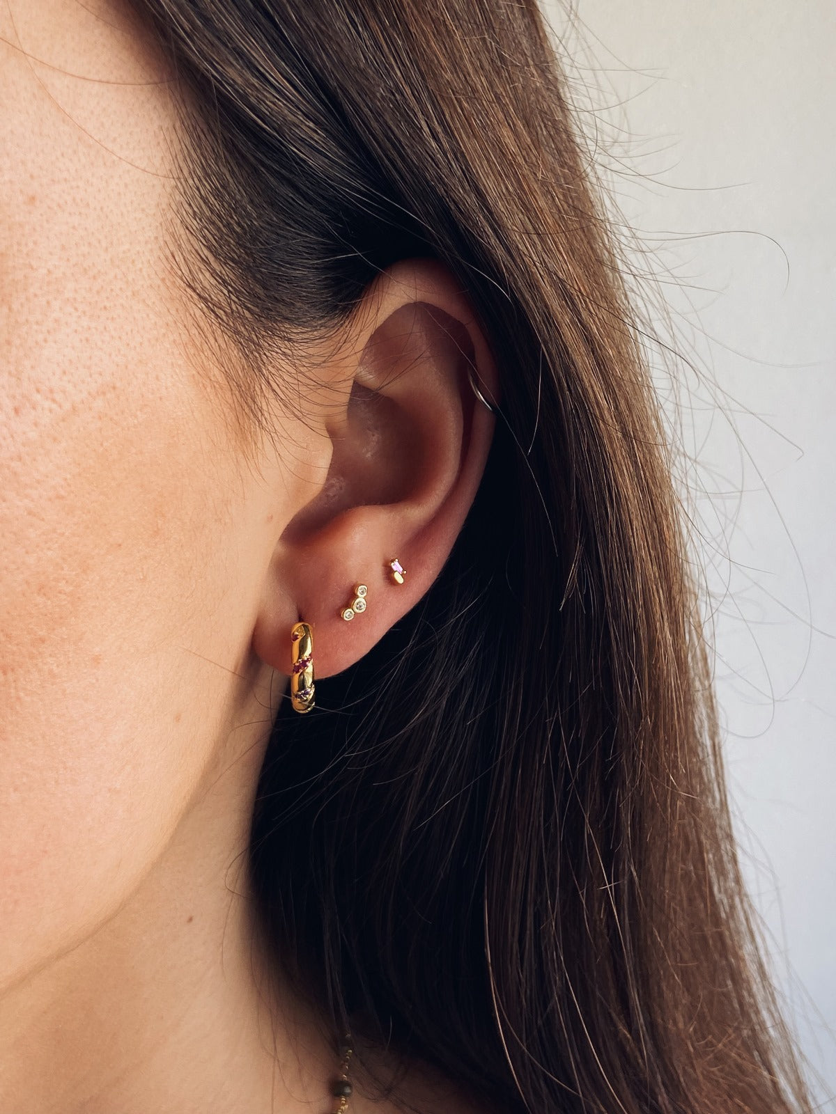 PIERCING SATELITE ROSA