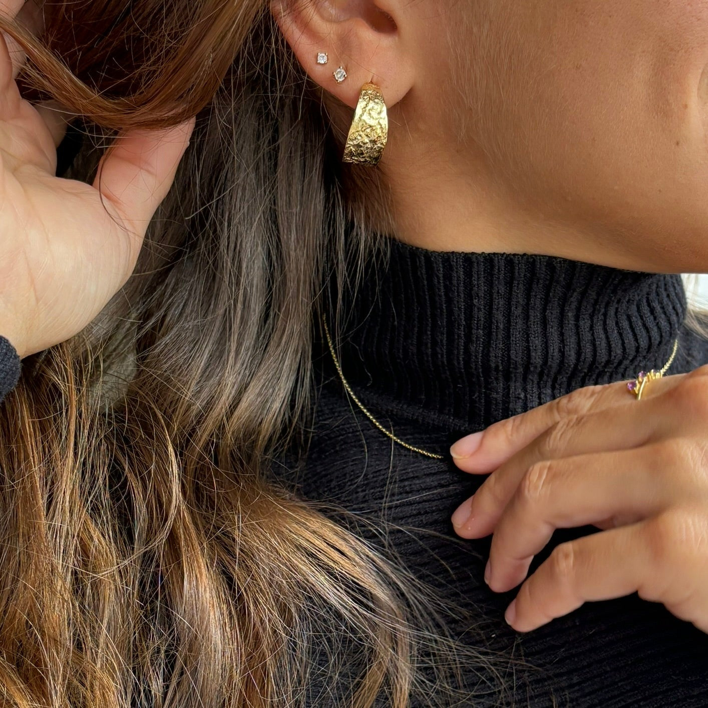 AROS LUNAR ORO