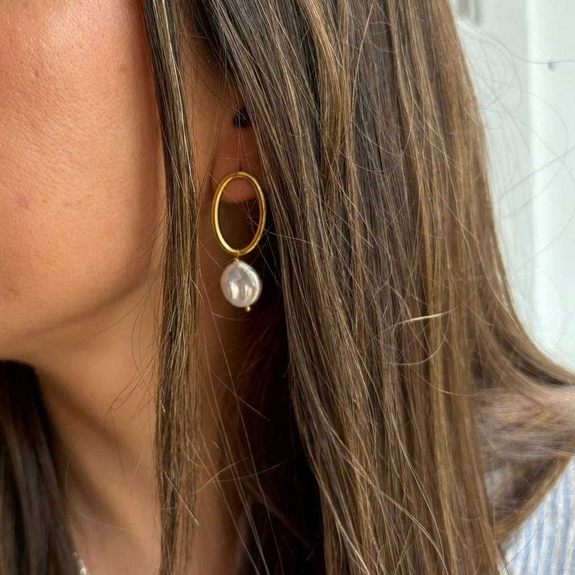 PENDIENTES NIEVE ORO