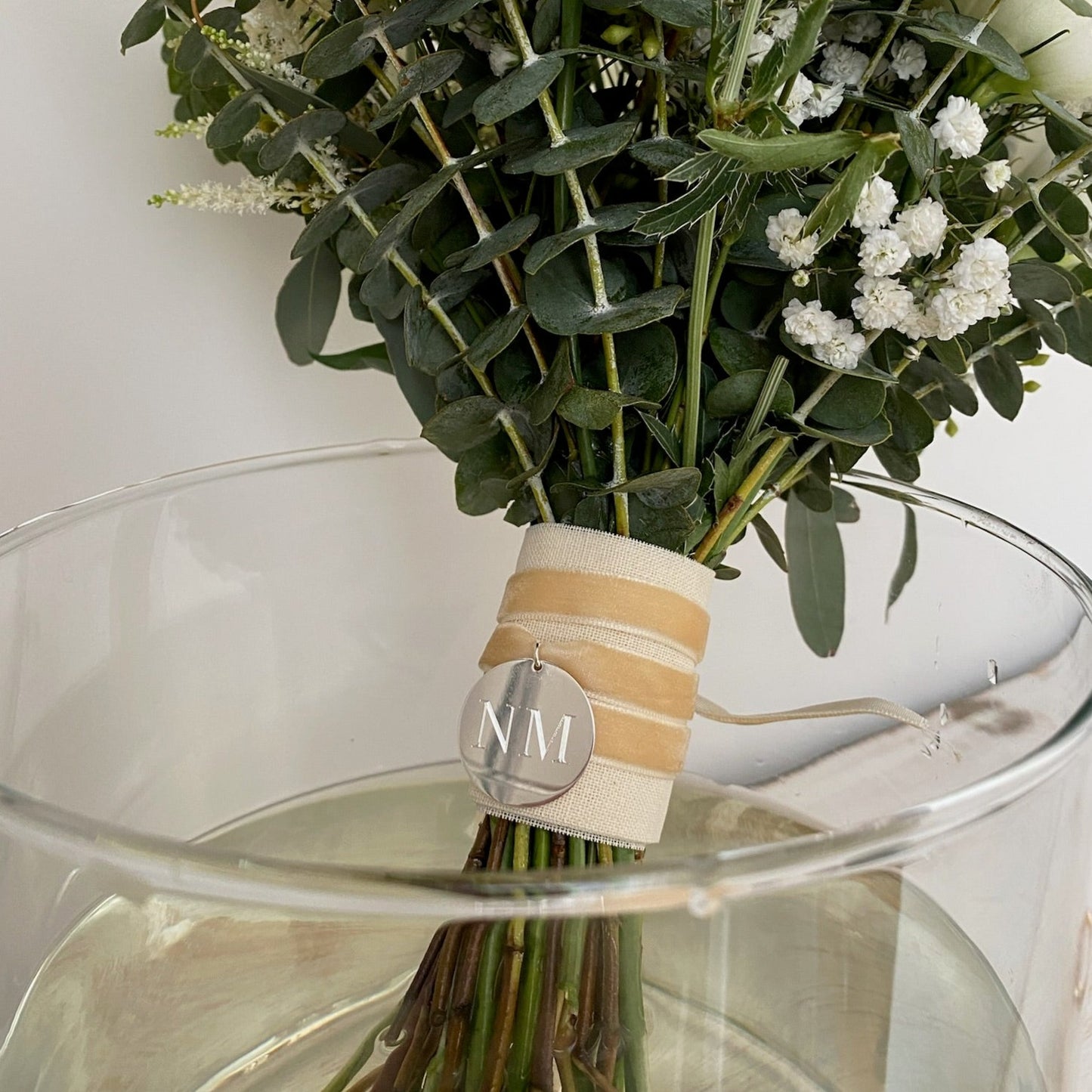 MEDALLITA PARA RAMO DE NOVIA