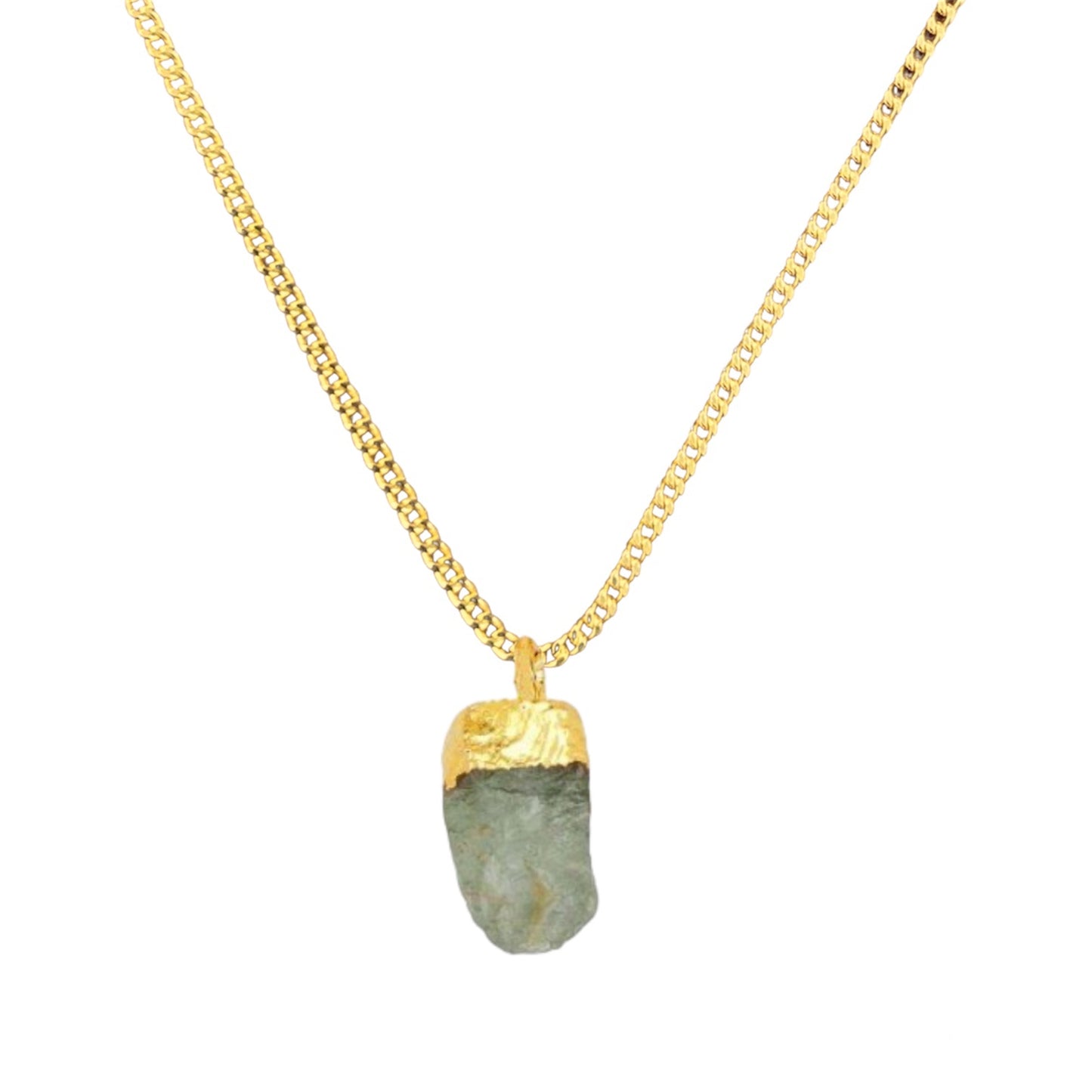 COLLAR ARMONIA CALCEDONIA AQUA ORO