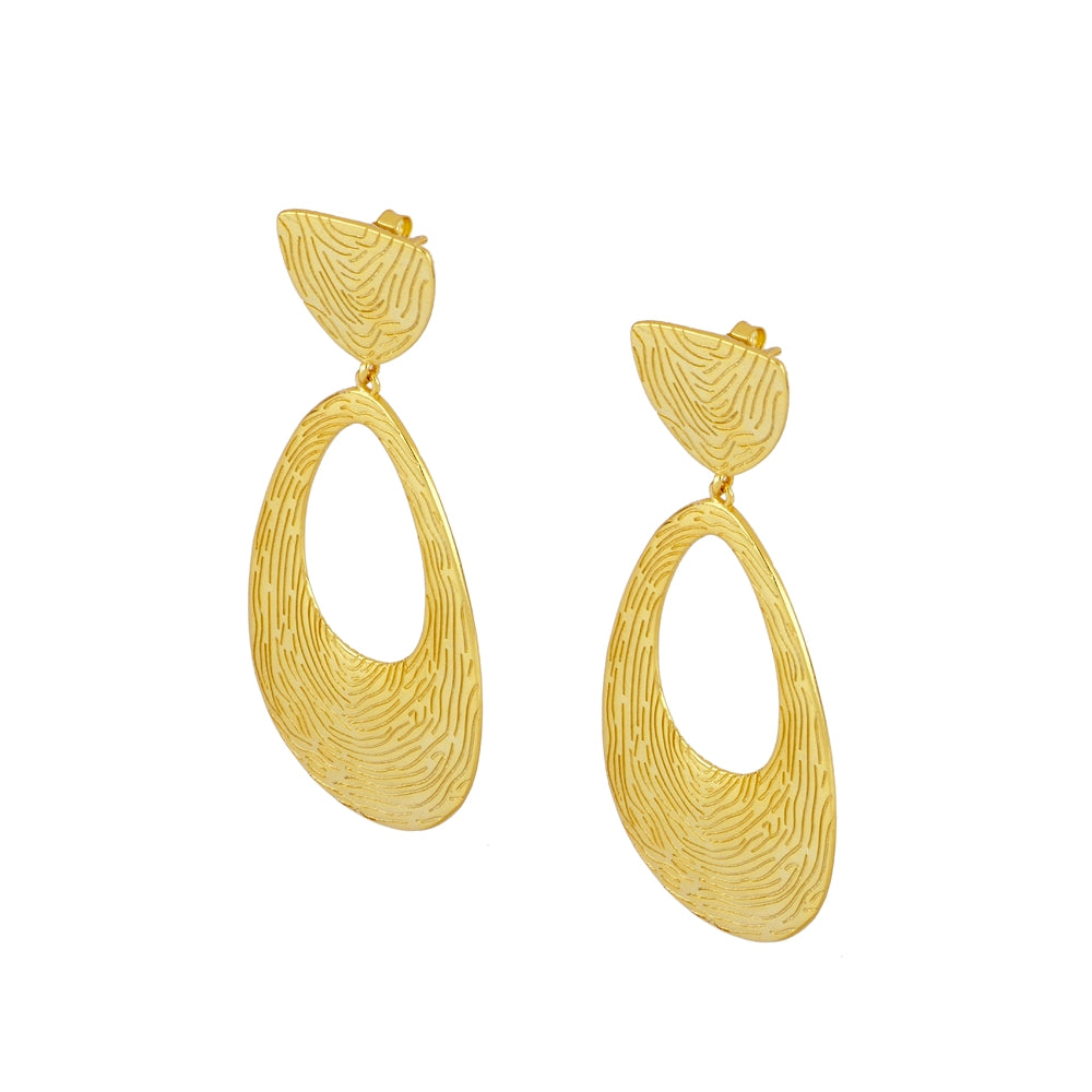 PENDIENTES HUELLA ORO