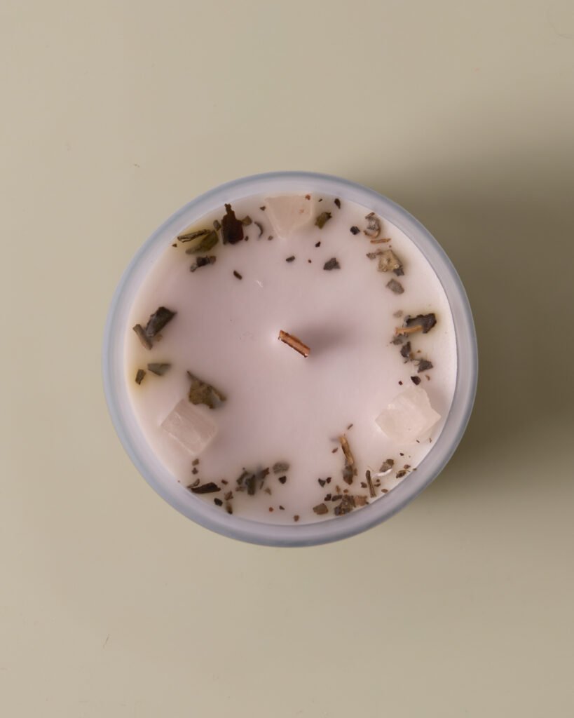 Vela con Minerales WHITE SAGE