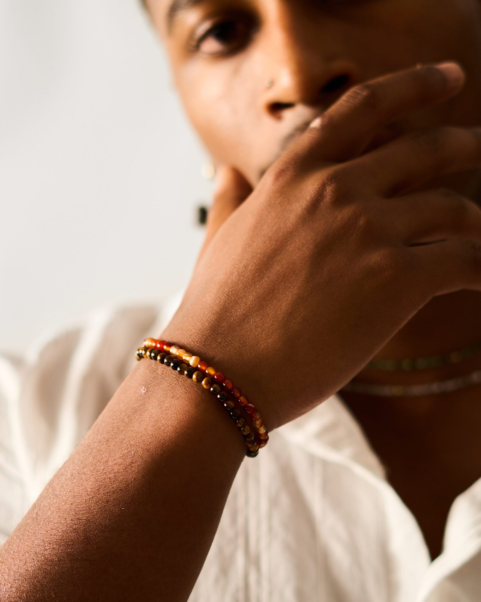 Pulsera Mineral Cornalina